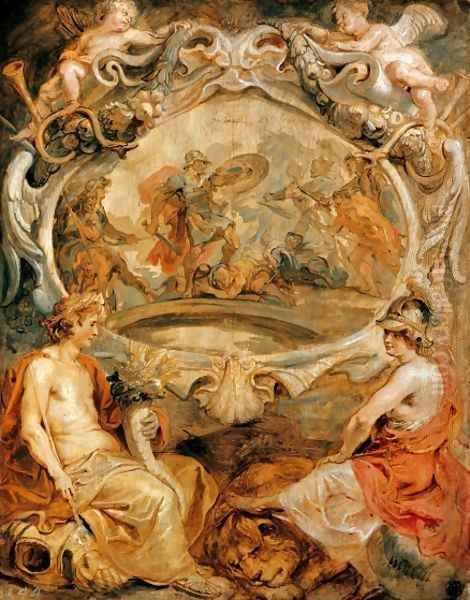 The Victory of Henry IV at Coutras 1628 Oil Painting by Peter Paul Rubens