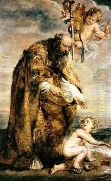 St Augustine Oil Painting by Peter Paul Rubens