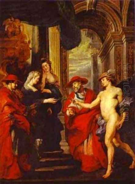 The Treaty Of Angouleme 1621-1625 Oil Painting by Peter Paul Rubens