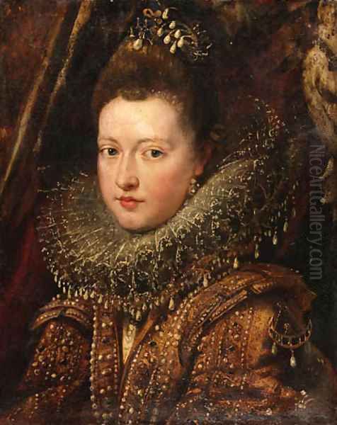 Portrait of Princess Margherita Gonzaga Oil Painting by Peter Paul Rubens