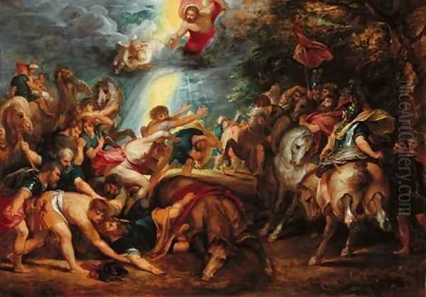 The Conversion of St Paul 1601 1602 Oil Painting by Peter Paul Rubens