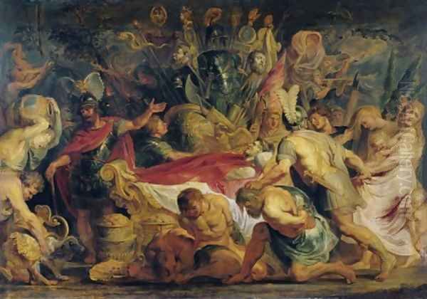 The Obsequies of Decius Mus Oil Painting by Peter Paul Rubens