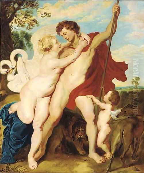 Venus and Adonis 2 Oil Painting by Peter Paul Rubens