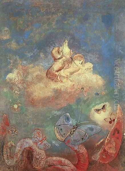 Apollos Chariot Oil Painting by Odilon Redon