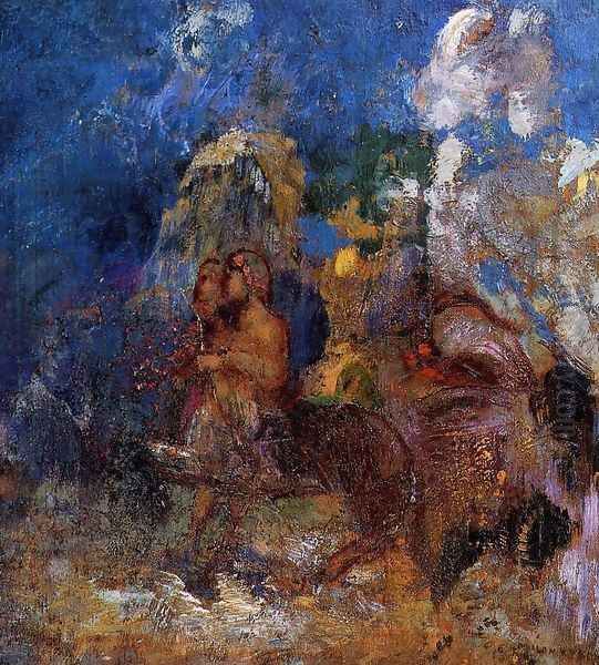 Centaurs Oil Painting by Odilon Redon