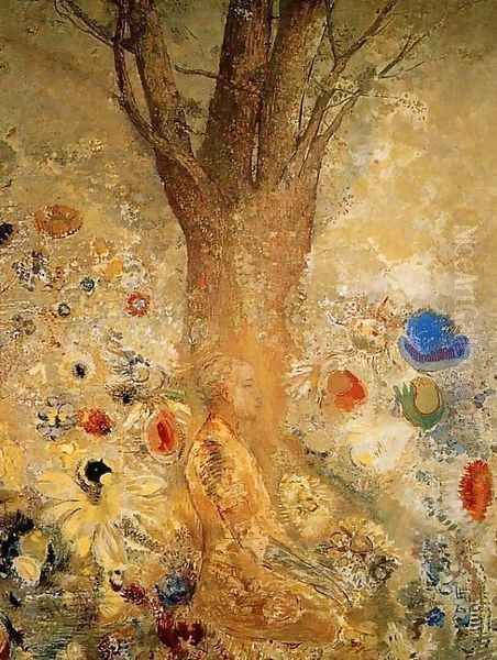 Buddha in His Youth Oil Painting by Odilon Redon