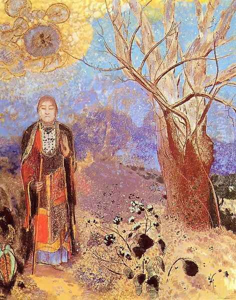 Buddah Oil Painting by Odilon Redon