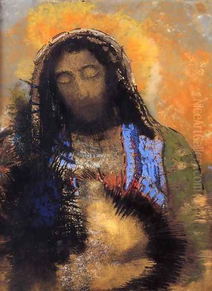 The Sacred Heart Oil Painting by Odilon Redon