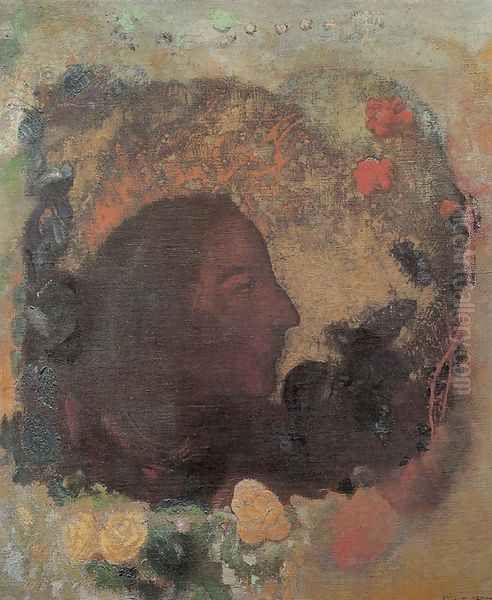 Portrait of Paul Gauguin 1903-05 Oil Painting by Odilon Redon