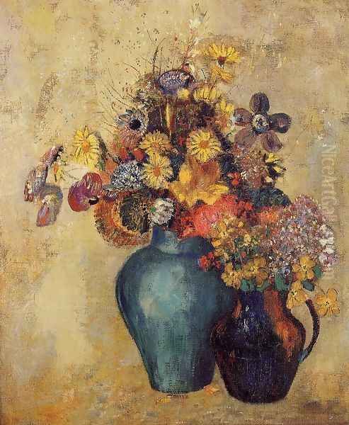 Flowers Oil Painting by Odilon Redon