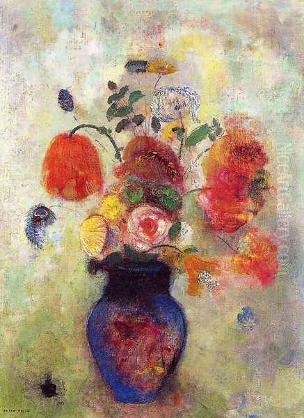 Bouquet Of Flowers2 Oil Painting by Odilon Redon