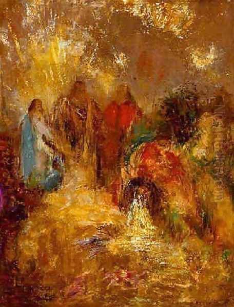 Christ And His Desciples Oil Painting by Odilon Redon