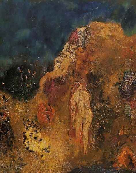 Bathers Oil Painting by Odilon Redon