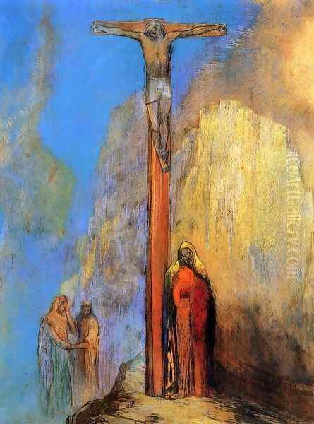 Calvary Oil Painting by Odilon Redon