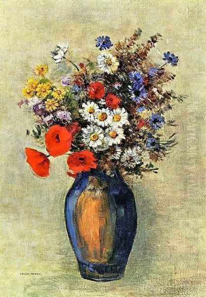 Vase Of Flowers5 Oil Painting by Odilon Redon