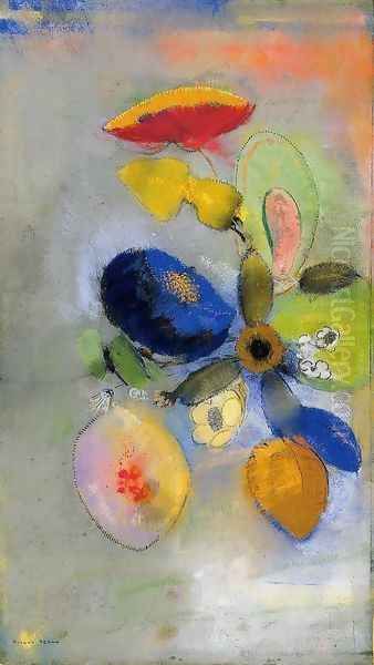 Flowers2 Oil Painting by Odilon Redon