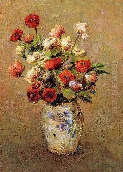 Bouquet Of Flowers4 Oil Painting by Odilon Redon