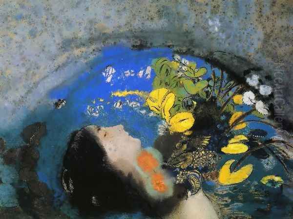 Ophelia 1900-1905 Oil Painting by Odilon Redon