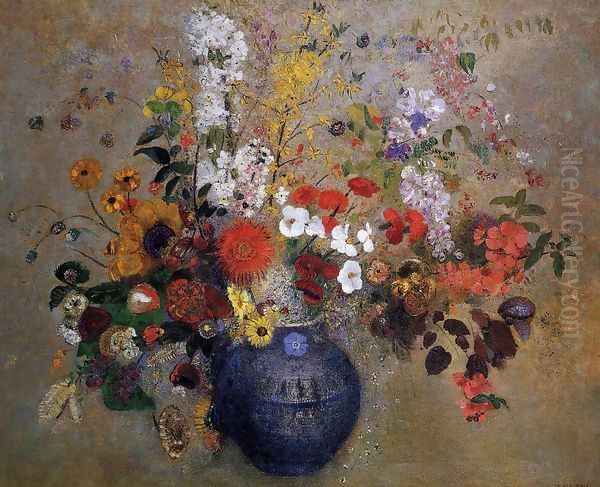 Flowers3 Oil Painting by Odilon Redon