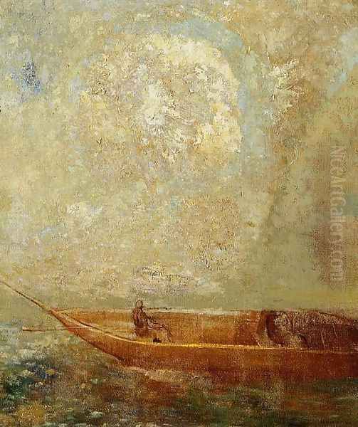 Le Barque Oil Painting by Odilon Redon