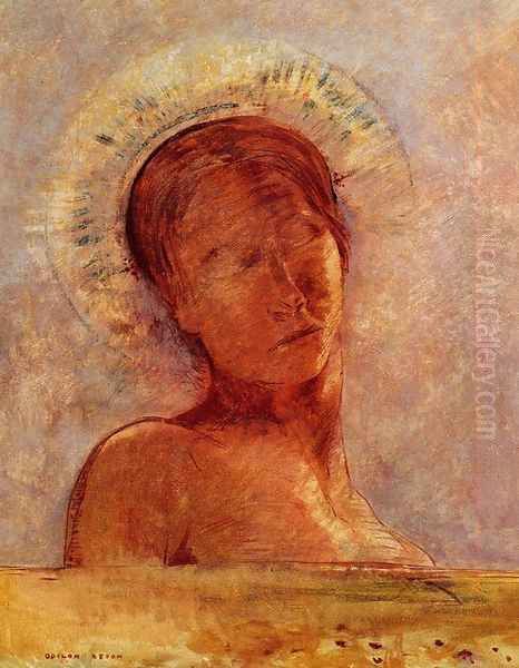 Closed Eyes3 Oil Painting by Odilon Redon