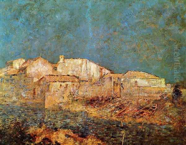 Venetian Landscape Oil Painting by Odilon Redon