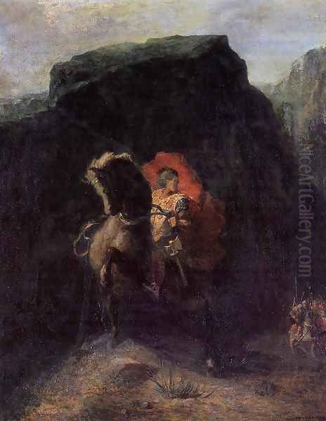 Roland At Roncevaux Oil Painting by Odilon Redon