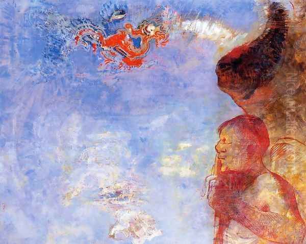 The Fallen Angel Oil Painting by Odilon Redon