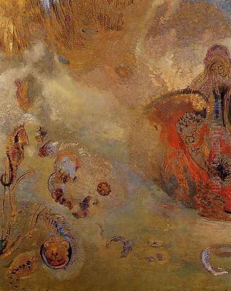 Underwater Vision2 Oil Painting by Odilon Redon