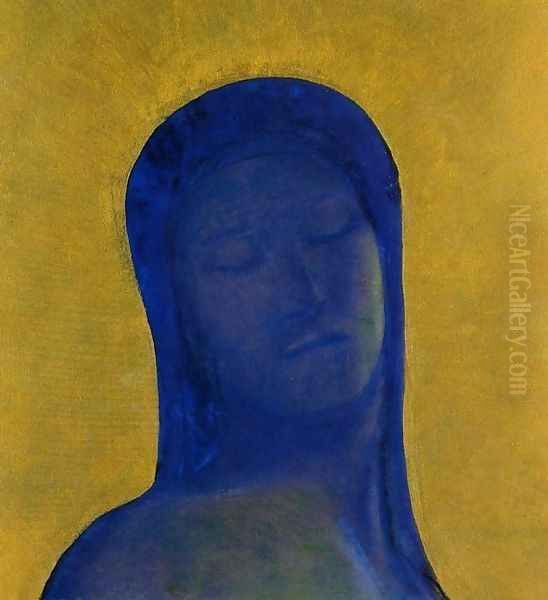 Closed Eyes2 Oil Painting by Odilon Redon