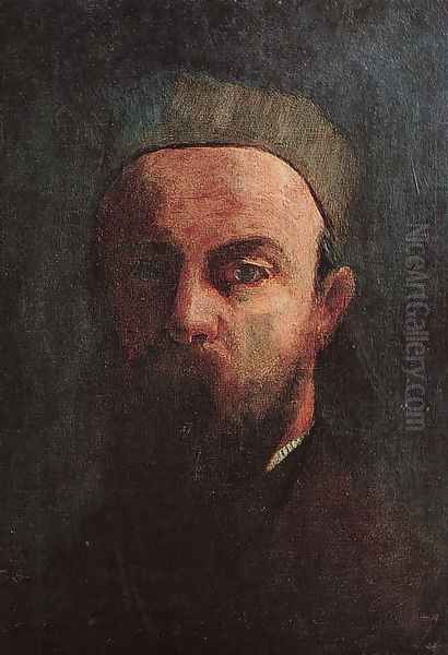 Self-Portrait 1880 Oil Painting by Odilon Redon