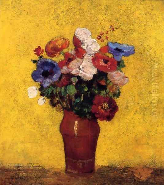 Flowers5 Oil Painting by Odilon Redon