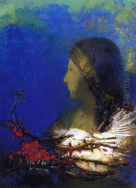 Red Thorns by Odilon Redon