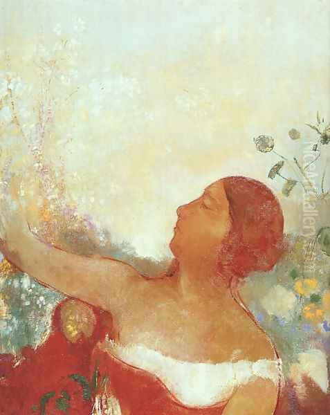 The Predestined Child (Ophelia) Oil Painting by Odilon Redon