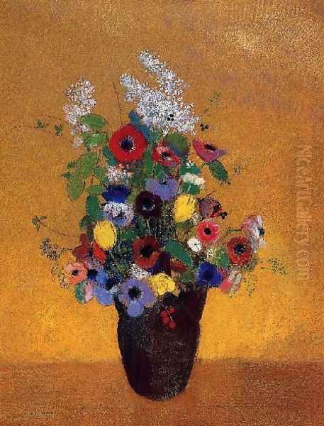 Flowers7 Oil Painting by Odilon Redon