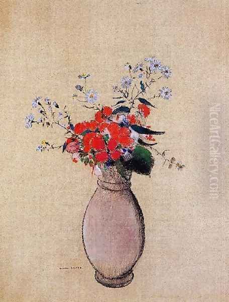 Bouquet Of Flowers5 Oil Painting by Odilon Redon