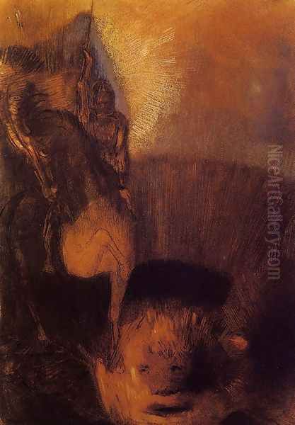 Saint George Oil Painting by Odilon Redon