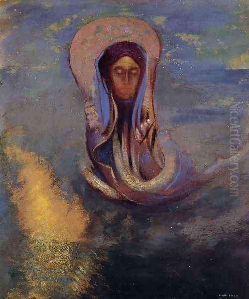 Oannes2 Oil Painting by Odilon Redon