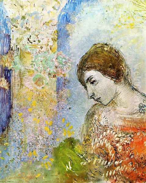 Violette Haymann Oil Painting by Odilon Redon