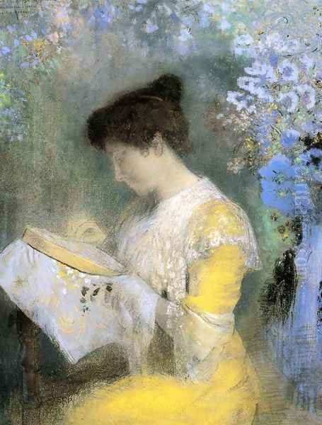 Portrait of Madame Arthur Fontaine 1901 Oil Painting by Odilon Redon