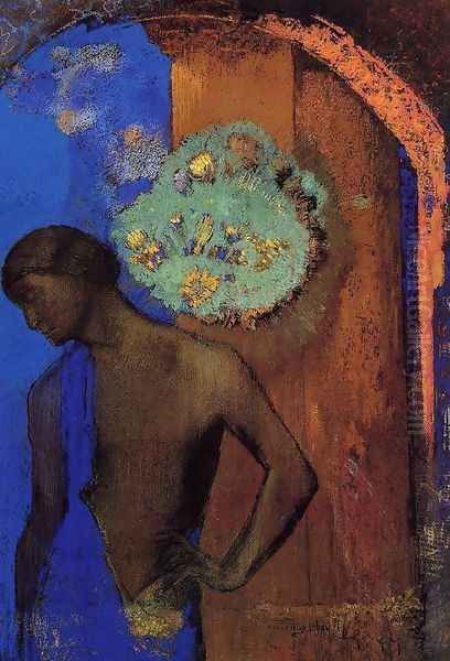 Saint John Aka The Blue Tunic Oil Painting by Odilon Redon