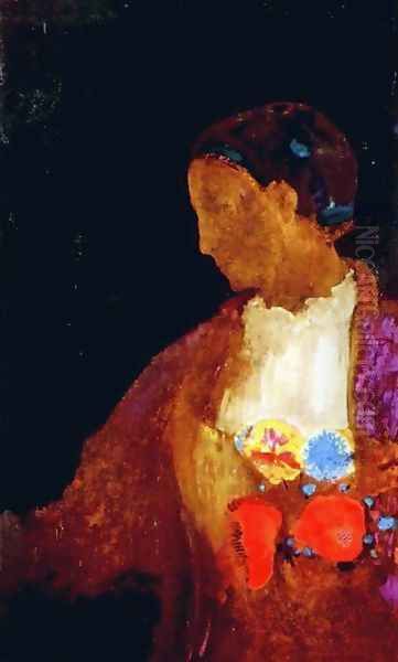 The Doges Wife Oil Painting by Odilon Redon