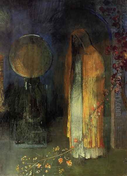 The Yellow Cape Oil Painting by Odilon Redon