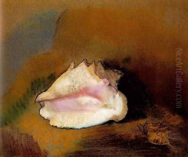 La coquille (The Seashell) Oil Painting by Odilon Redon