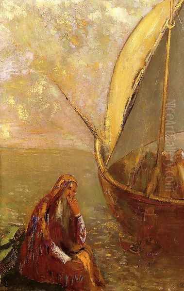 The Departure Oil Painting by Odilon Redon