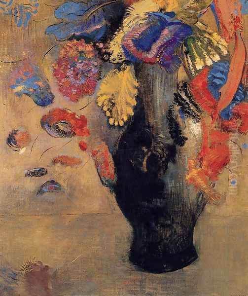 Flowers I Oil Painting by Odilon Redon