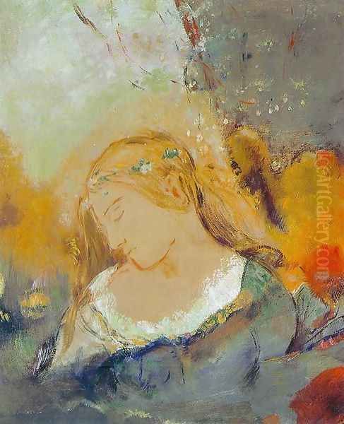 Ophelia V Oil Painting by Odilon Redon