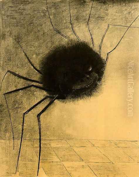 The Smiling Spider Oil Painting by Odilon Redon