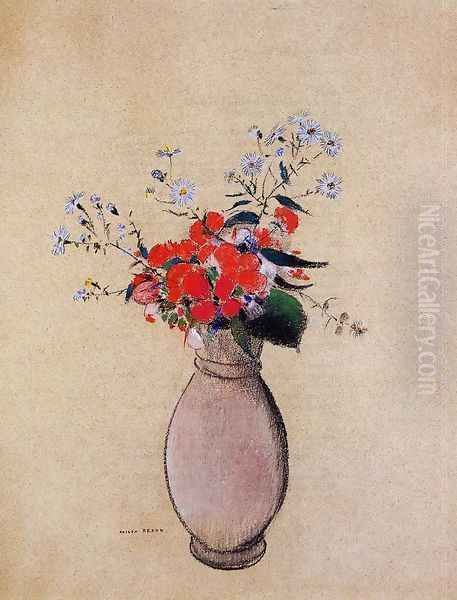 Bouquet of Flowers II Oil Painting by Odilon Redon