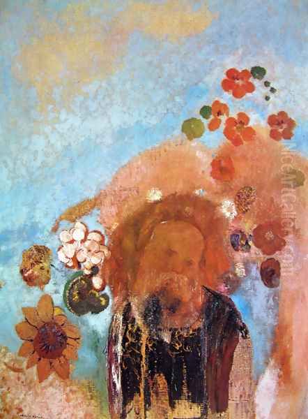 Evocation of Roussel Oil Painting by Odilon Redon